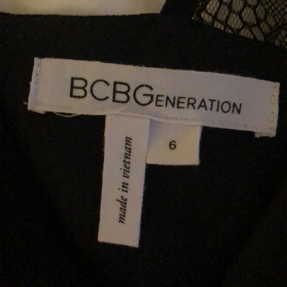 BCBG Black Lace Cut-Out A-Line Dress - Picture 5 of 6